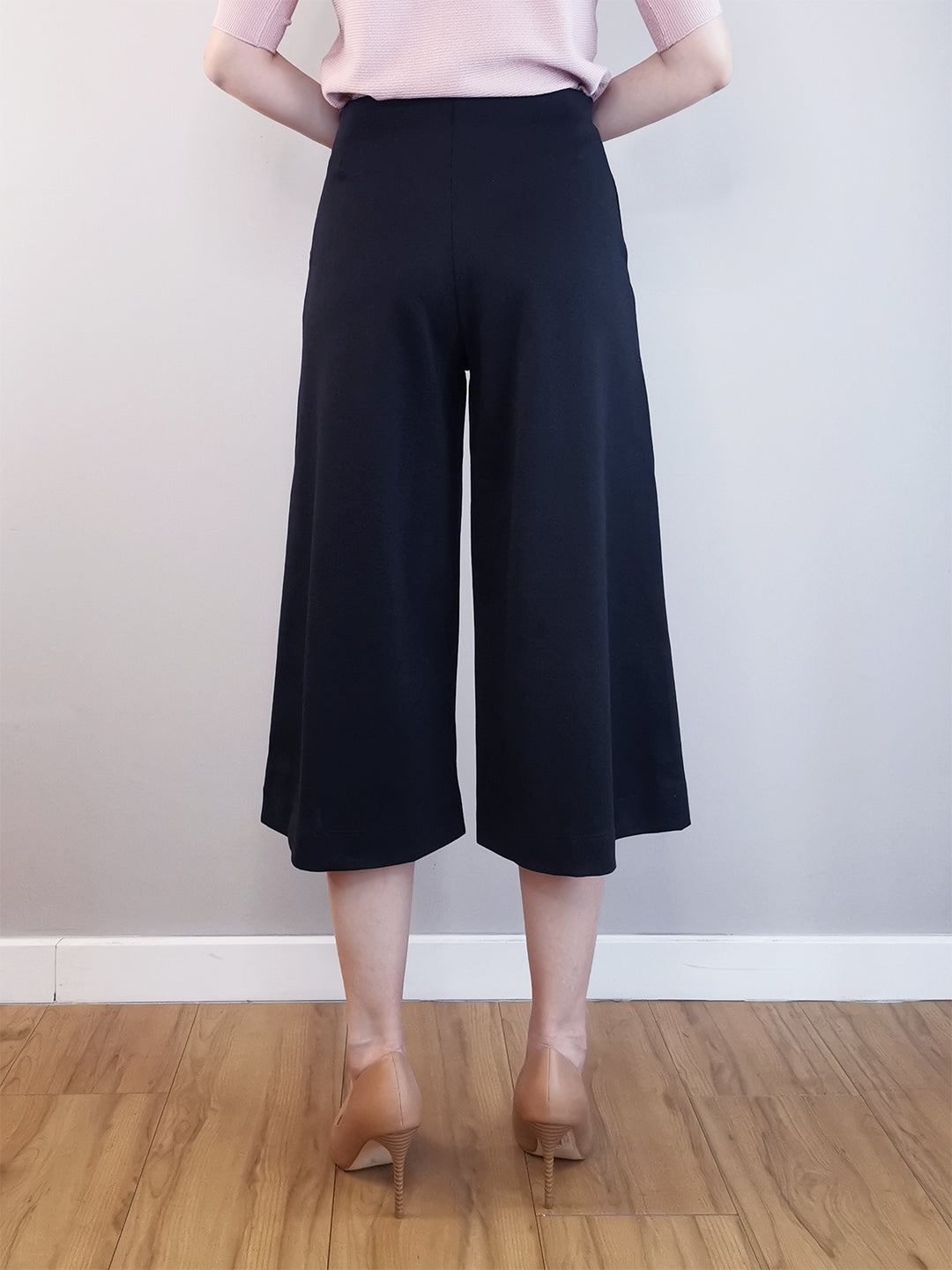 Women Culottes Trousers - Black - M0W468