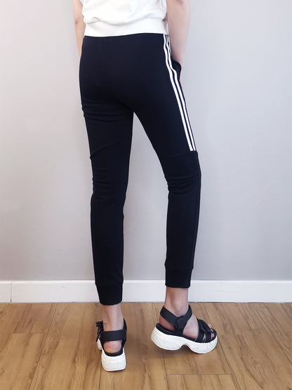 Women Knit Long Jogger - Black - M0W567