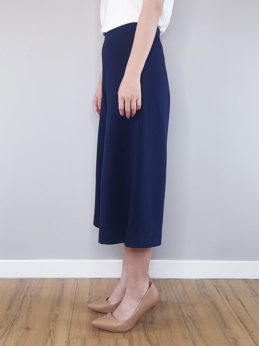 Women Culottes Trousers - Navy - M0W469