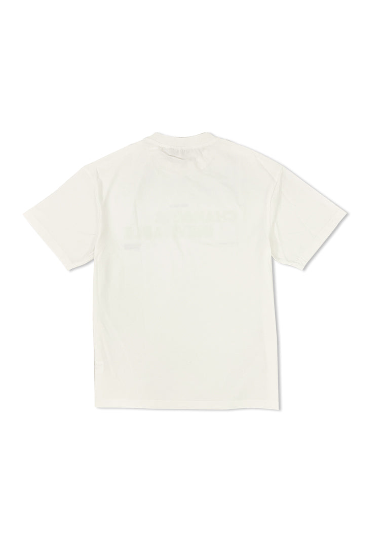 MEN SHORT-SLEEVE FASHION TEE - WHITE - M1M036