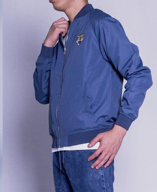 Men Bomber Jacket - Blue - F9M104