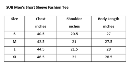 Men Short-Sleeve Striped Fashion Tee - Black - M2M279