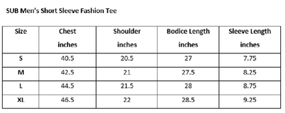 Men Short-Sleeve Fashion Tee - Black - F9M052-1