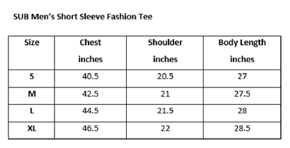 Men Short-Sleeve Fashion Tee - Black - S2M252