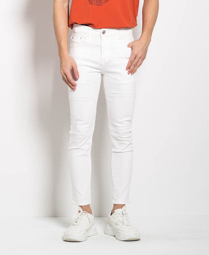 Men Long Jeans - White - M0M622