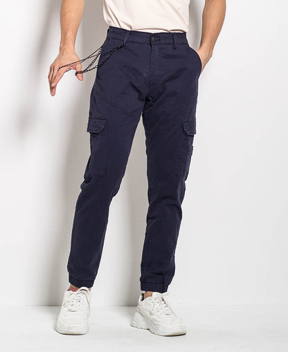 Men Long Pants - Navy - H0M668