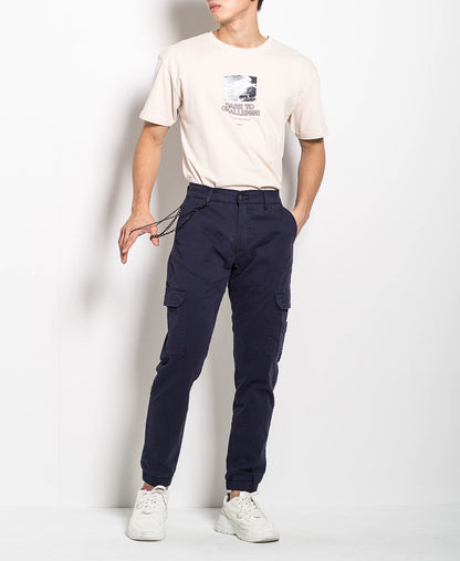 Men Long Pants - Navy - H0M668