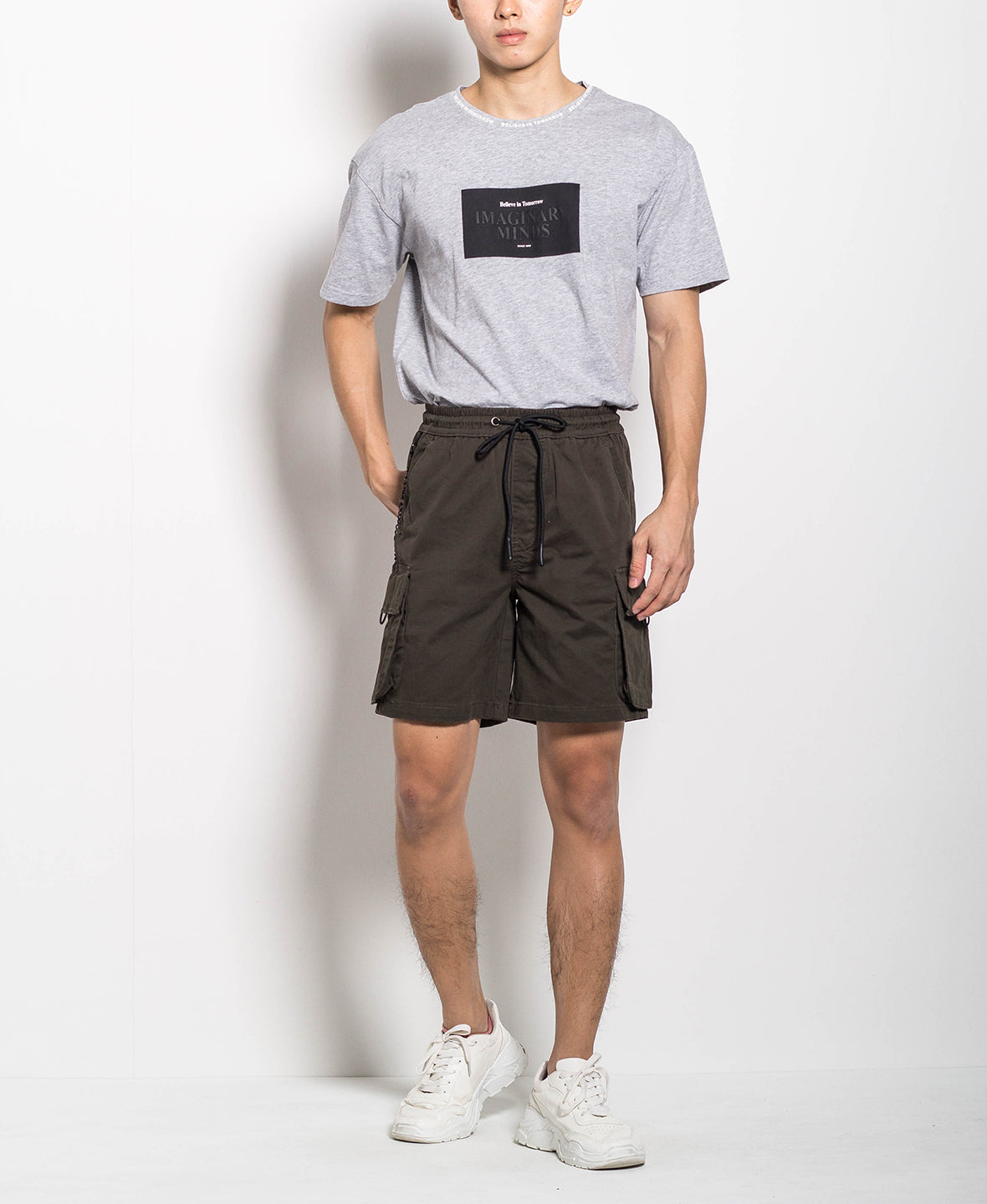 Men Short Pants - Army Green - H0M667