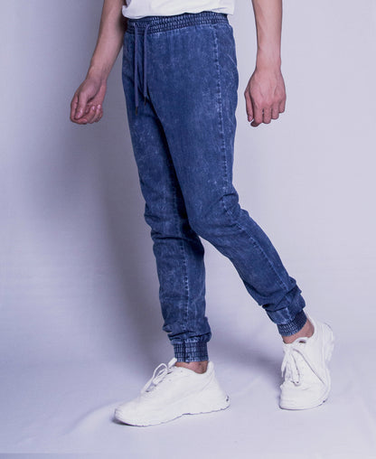 Men Long Pants Jogger - Navy - F9M112