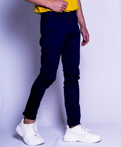 Men Long Pants - Navy - F9M073