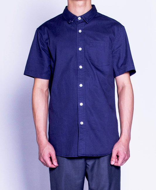 Men Short-Sleeve Shirt - Navy - F9M080