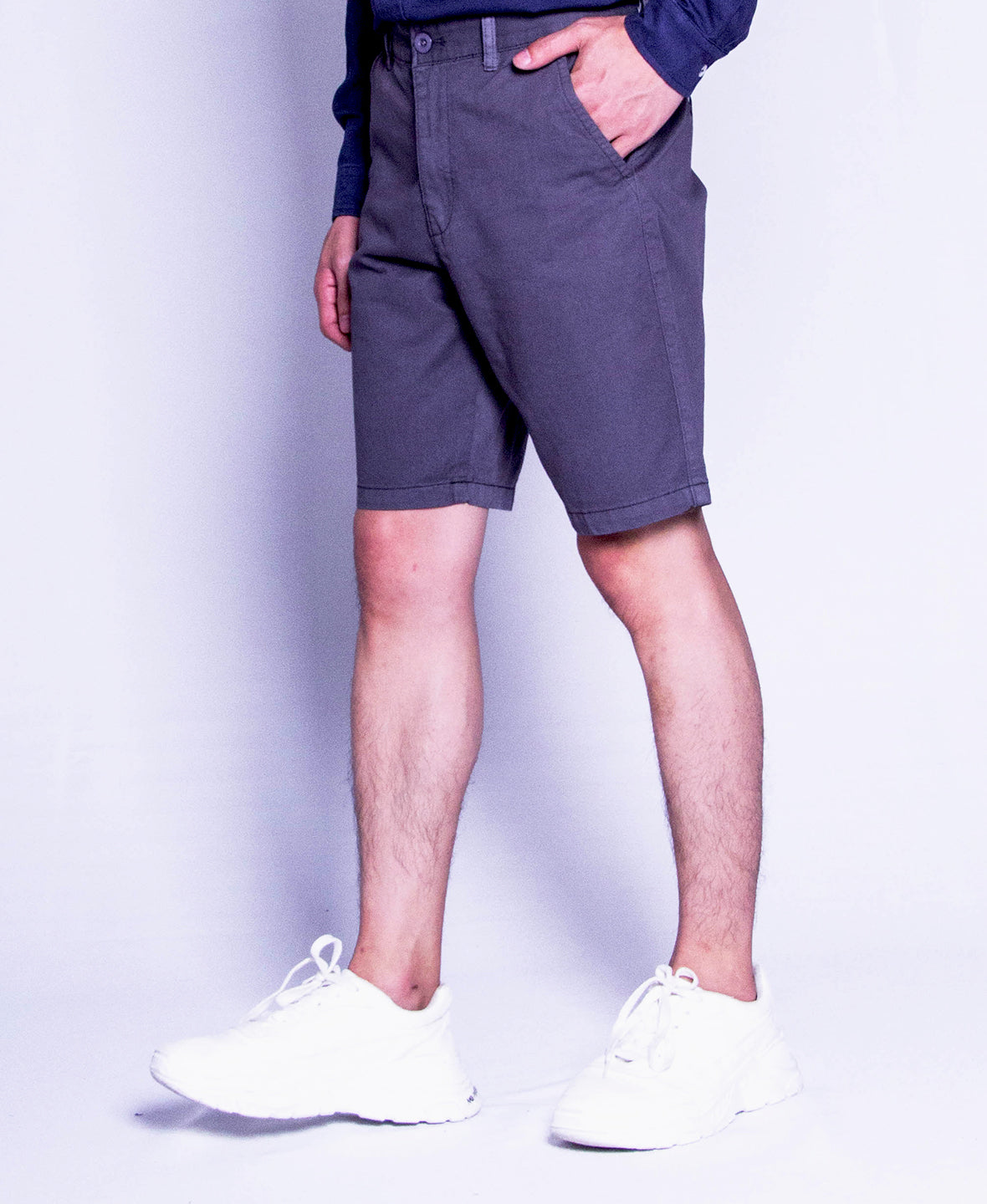 Men Short Pants - Light Grey - F9M210