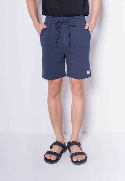 Men Knit Short Jogger - Navy - H0M515