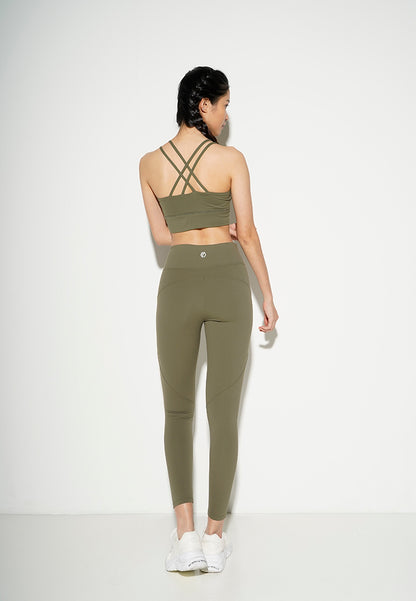 WBHD Women Sculpting Legging - Green - WBHDLP2003