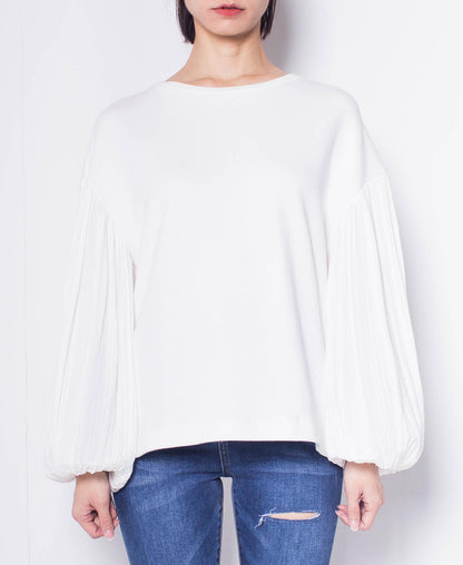 Women Long-Sleeve Tee - White - H9W401