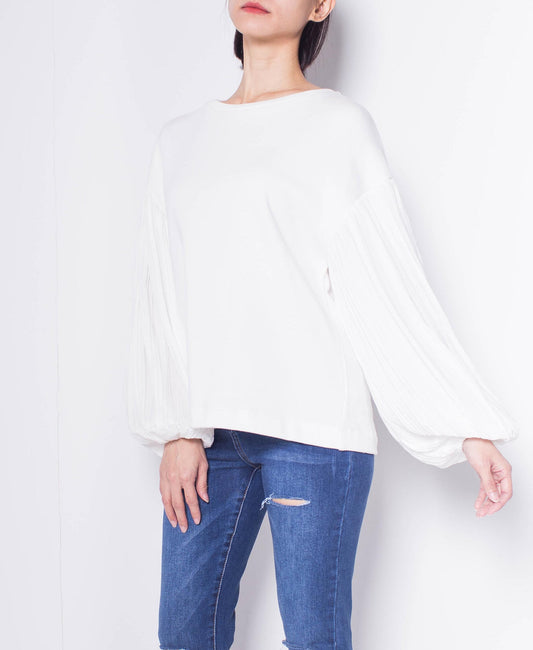 Women Long-Sleeve Tee - White - H9W401