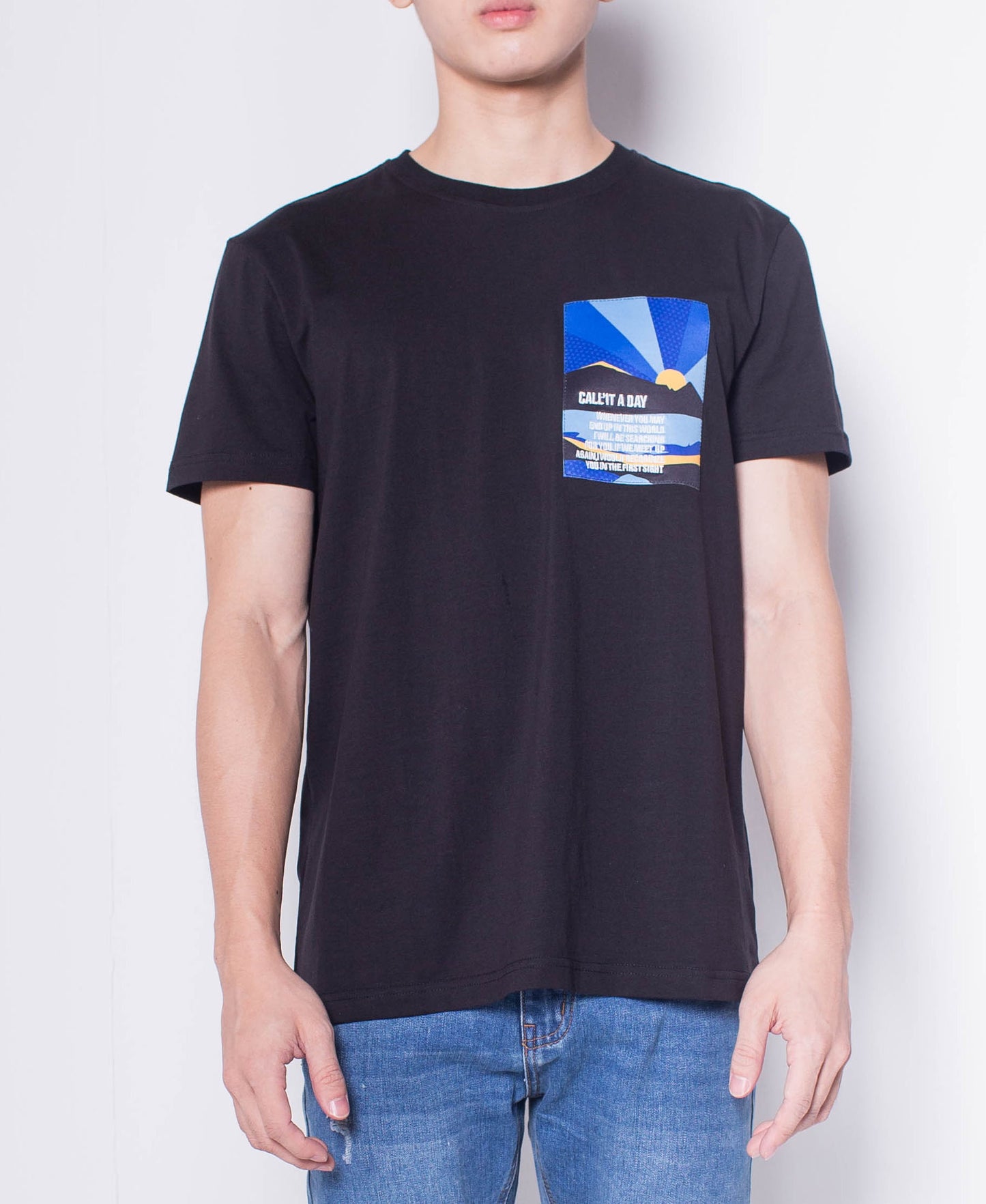 Men Short-Sleeve Graphic Tee - Black - H0M921