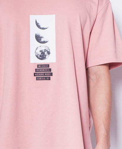 Men Short-Sleeve Oversized Graphic Tee - Pink - H0M551