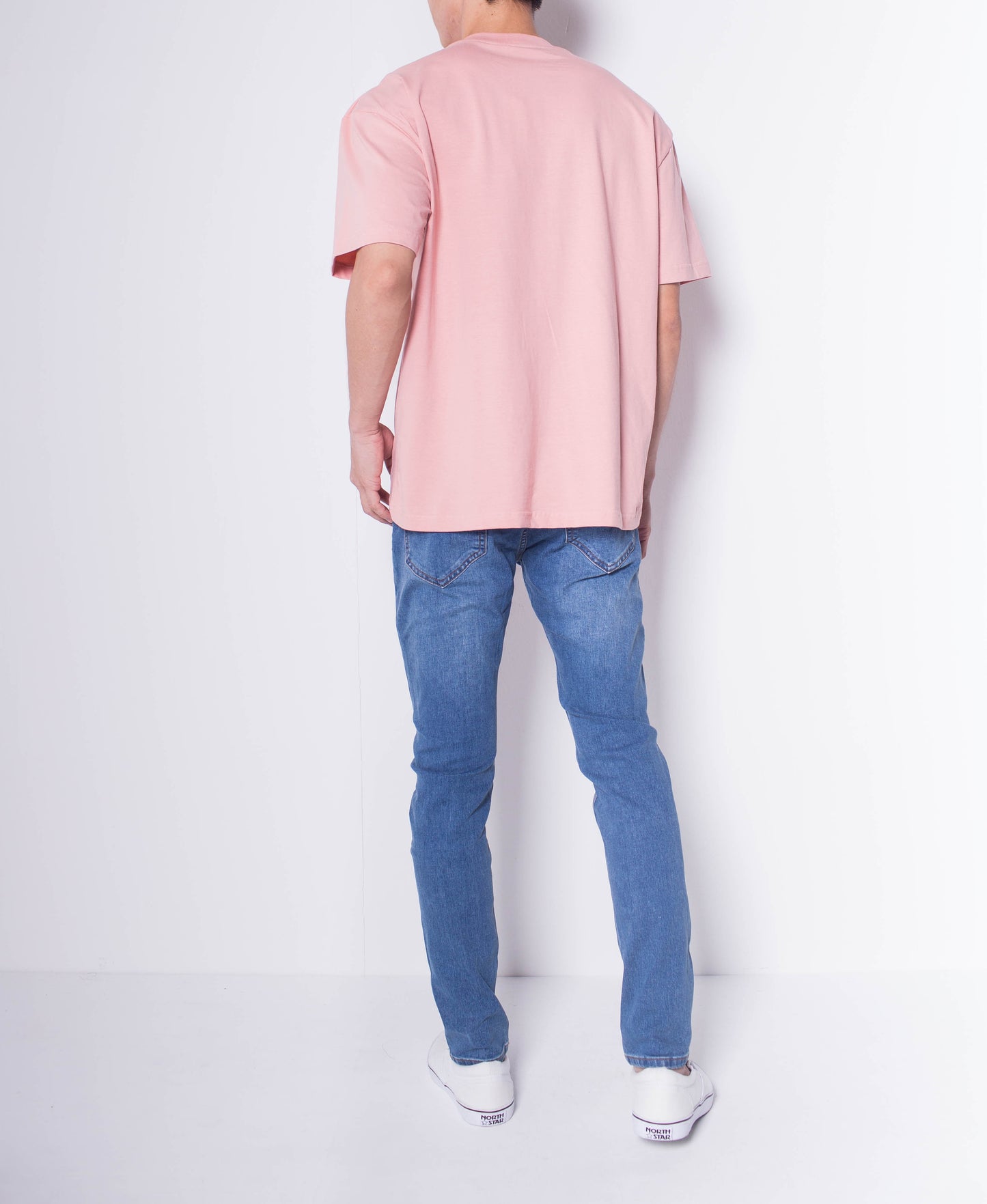 Men Short-Sleeve Oversized Graphic Tee - Pink - H0M551