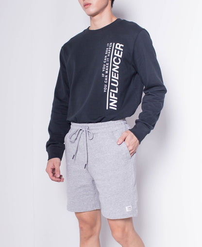 Men Knit Short Jogger - Grey - H0M514