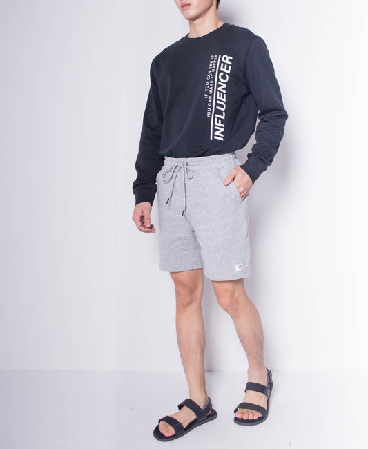 Men Knit Short Jogger - Grey - H0M514