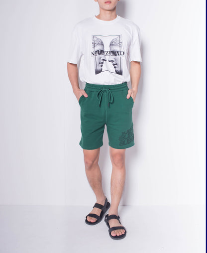 Men Knit Short Jogger - Green - H0M516