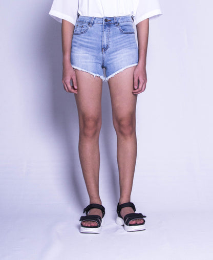 Women Short Jeans - Blue - F9W140