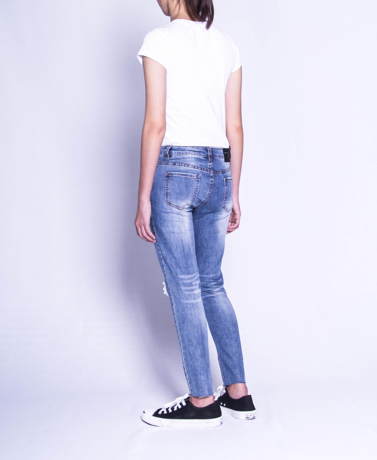 Women Long Jeans - Blue - F9W141