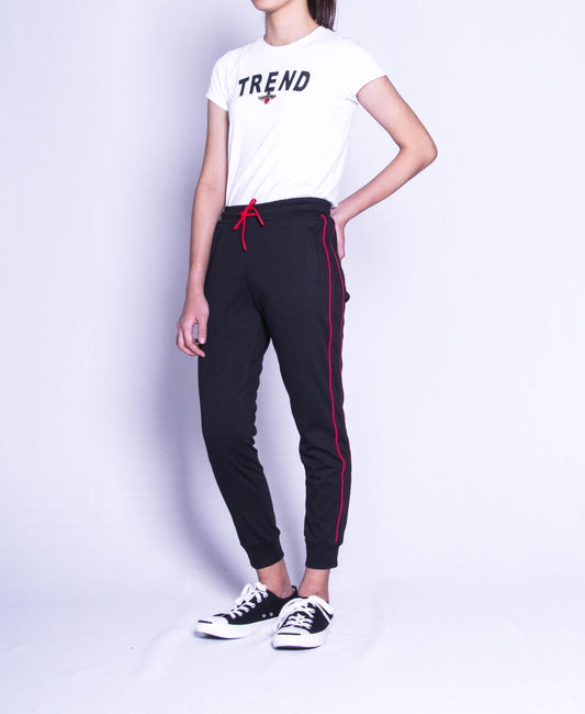 Women Long Jogger - Black - F9W182