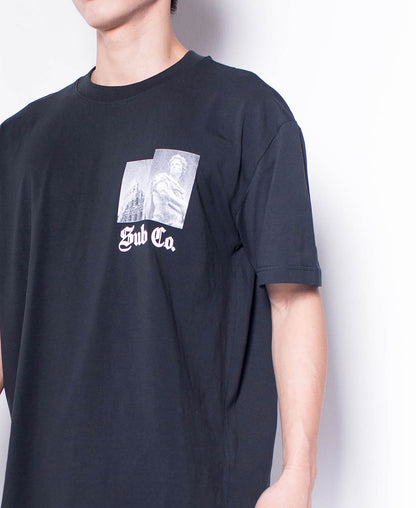 Men Short-Sleeve Oversized Graphic Tee - Black - H0M547