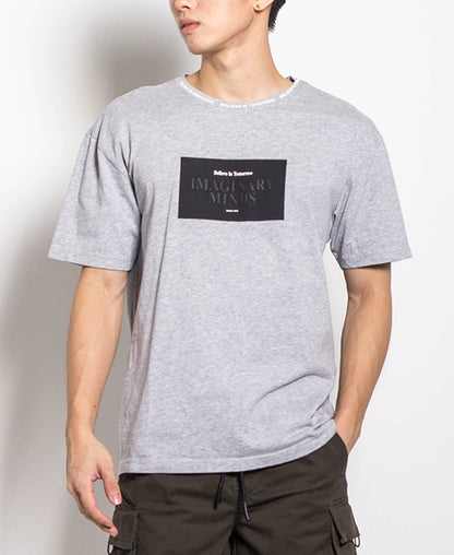 Men Oversized Fashion Tee - Grey - M0M564