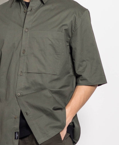 Men Shirt - Army Green - H0M665