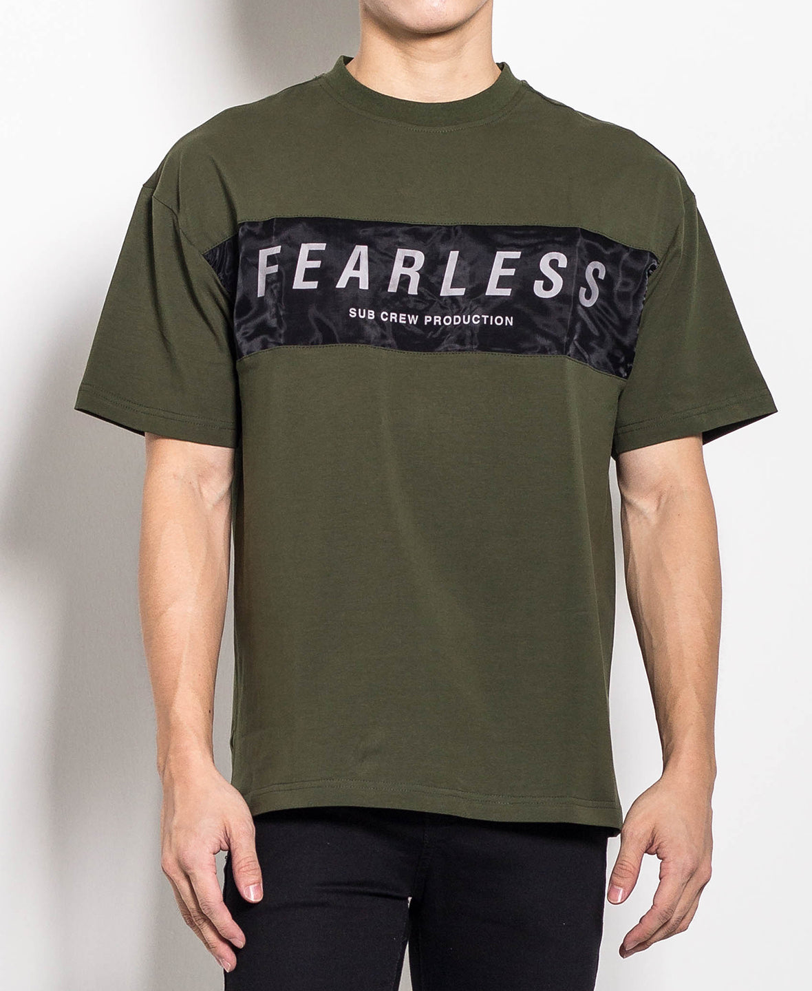 Men Oversized Fashion Tee - Army Green - M0M449