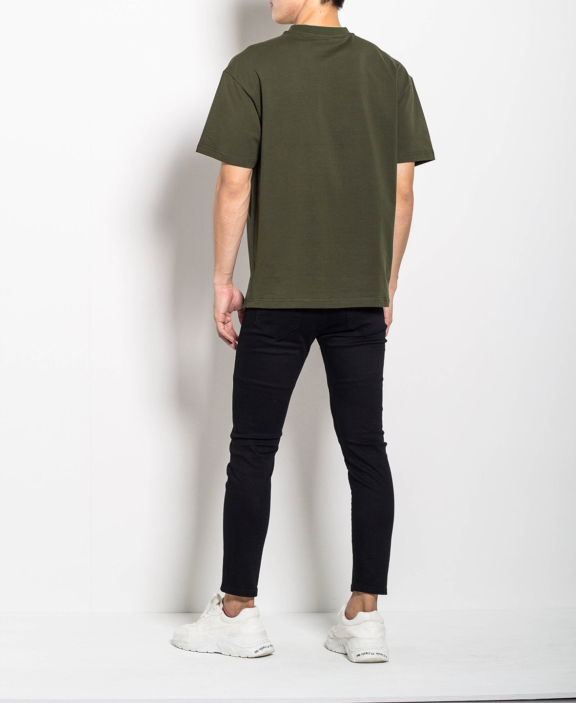 Men Oversized Fashion Tee - Army Green - M0M449