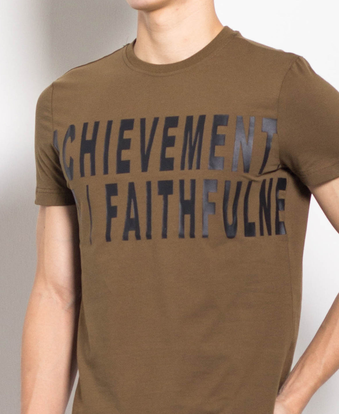 Men Graphic Tee - Army Green - M0M465