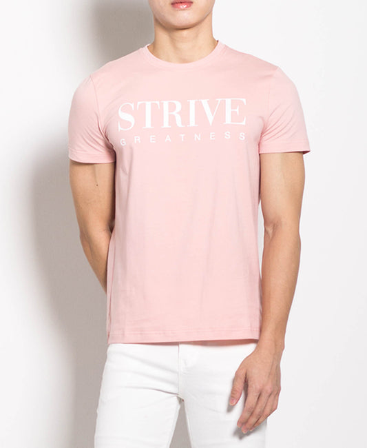 Men Graphic Tee - Pink - M0M469