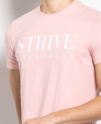 Men Graphic Tee - Pink - M0M469