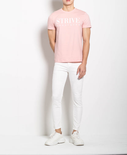 Men Graphic Tee - Pink - M0M469