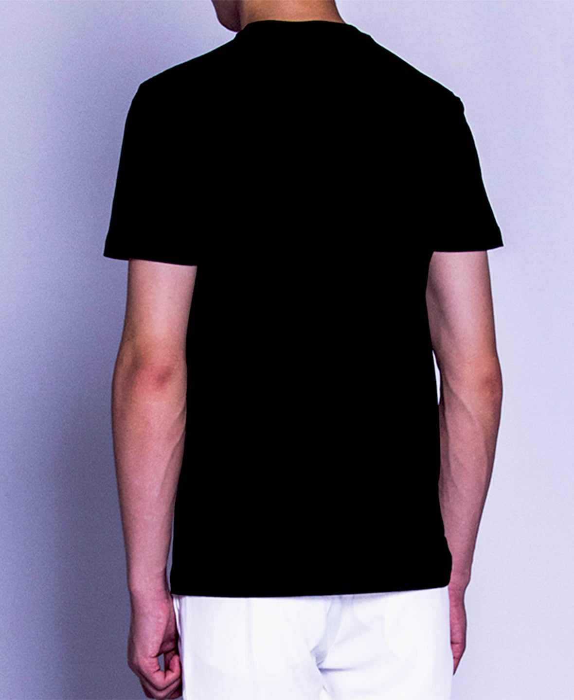 Men Short Sleeve Graphic Tee - Black - F9M058