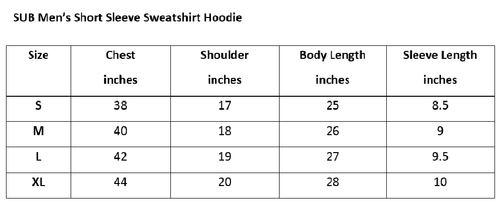 Men Short-Sleeve Sweatshirt Hoodie - Blue - S2M259